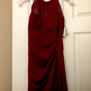 Wine colored Bridesmaid dress